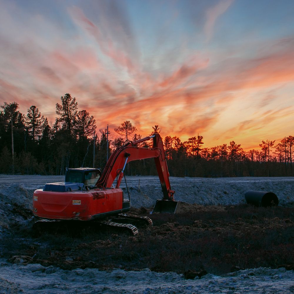 Заслуженный перекур на закате.