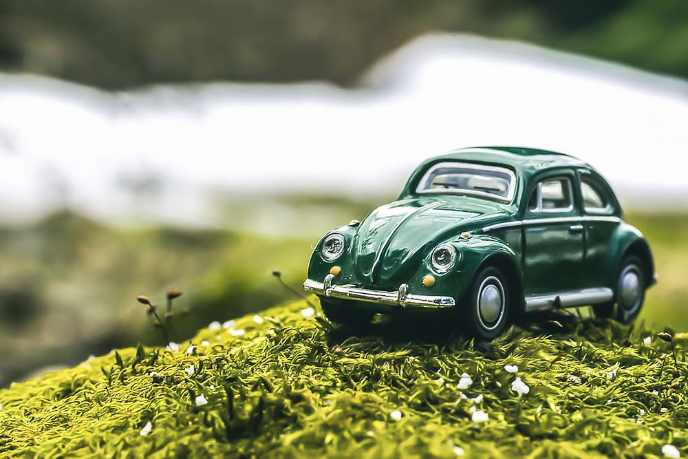 Little green car