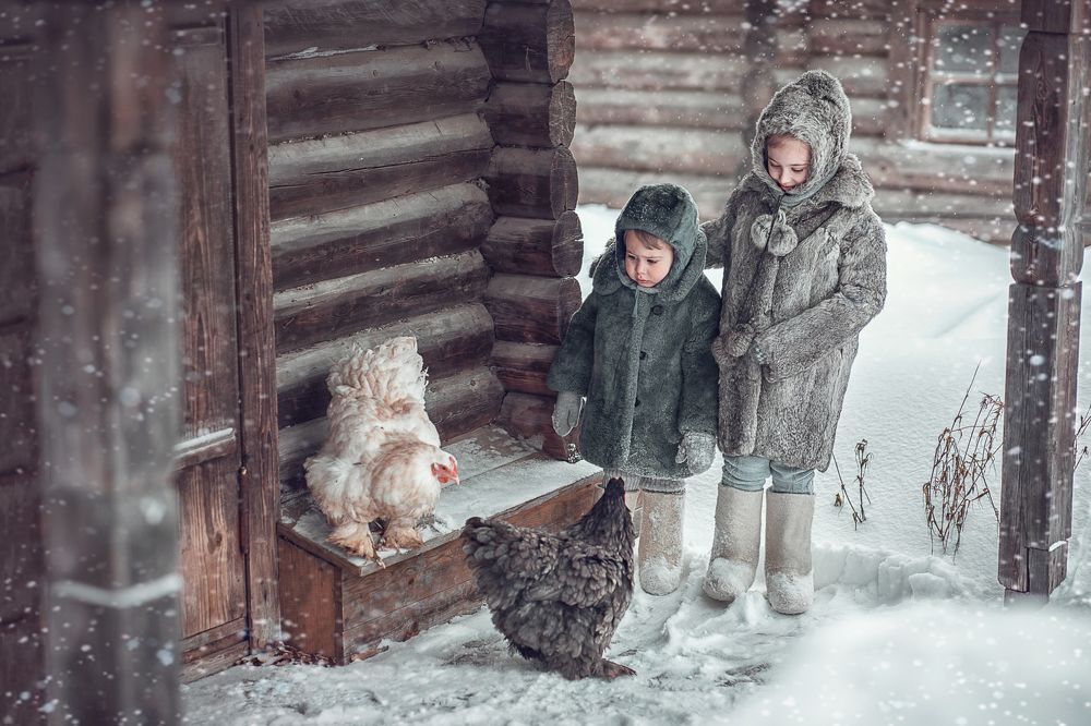 Зима в деревне