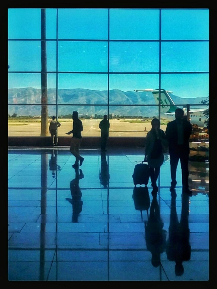Shadow in airport