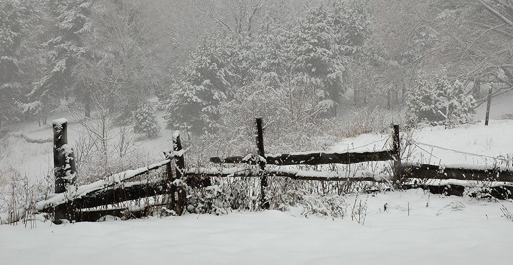 Зима в деревушке