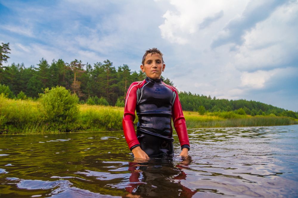 Портрет юного ныряльщика