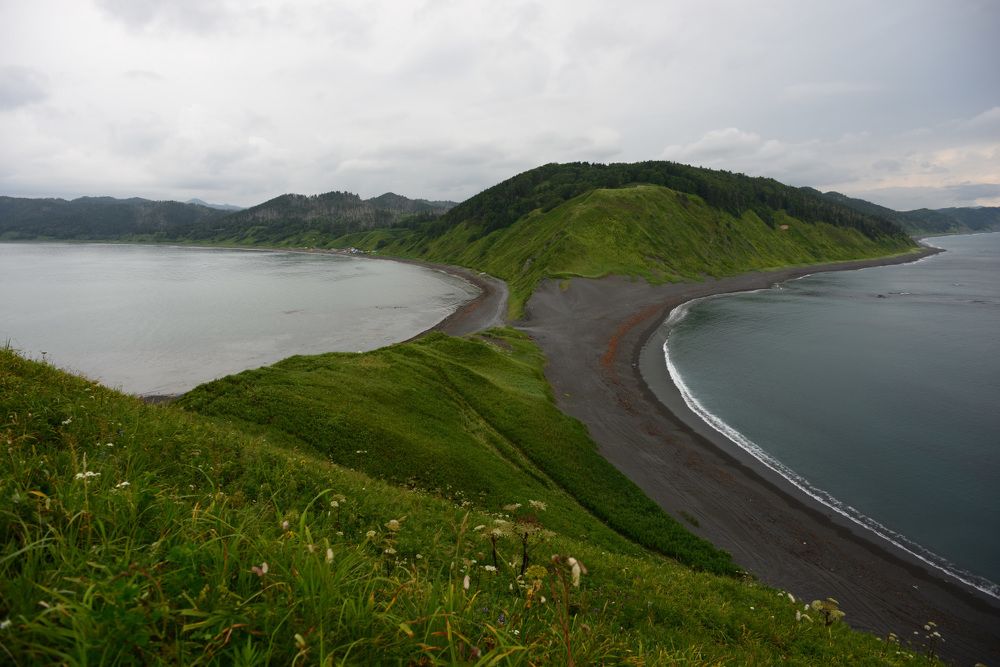 Симметрия и воды и зелени на суше