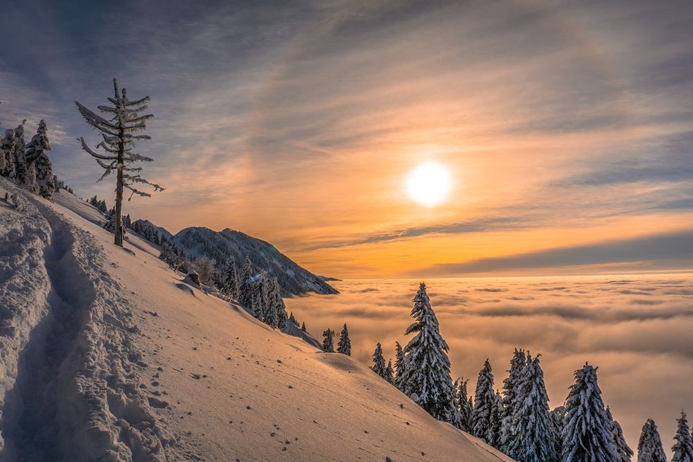 winter in the mountains