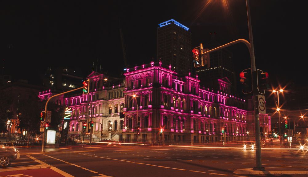 Brisbane Casino at night