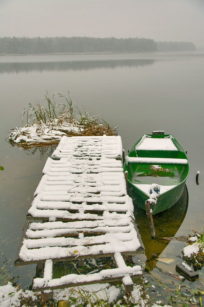 пейзаж с лодкой