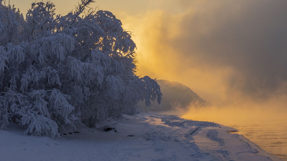 Зимний Енисей