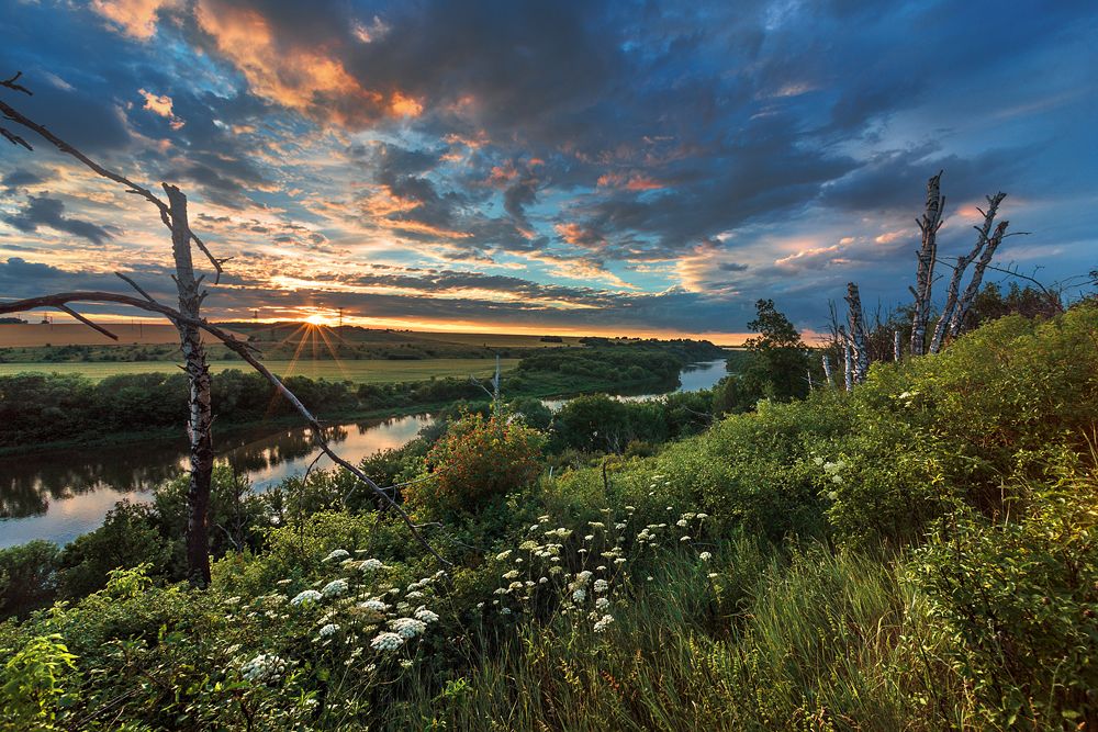 Закат на Дону