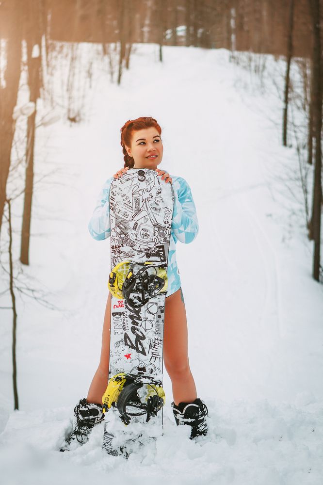 Сноубордистка