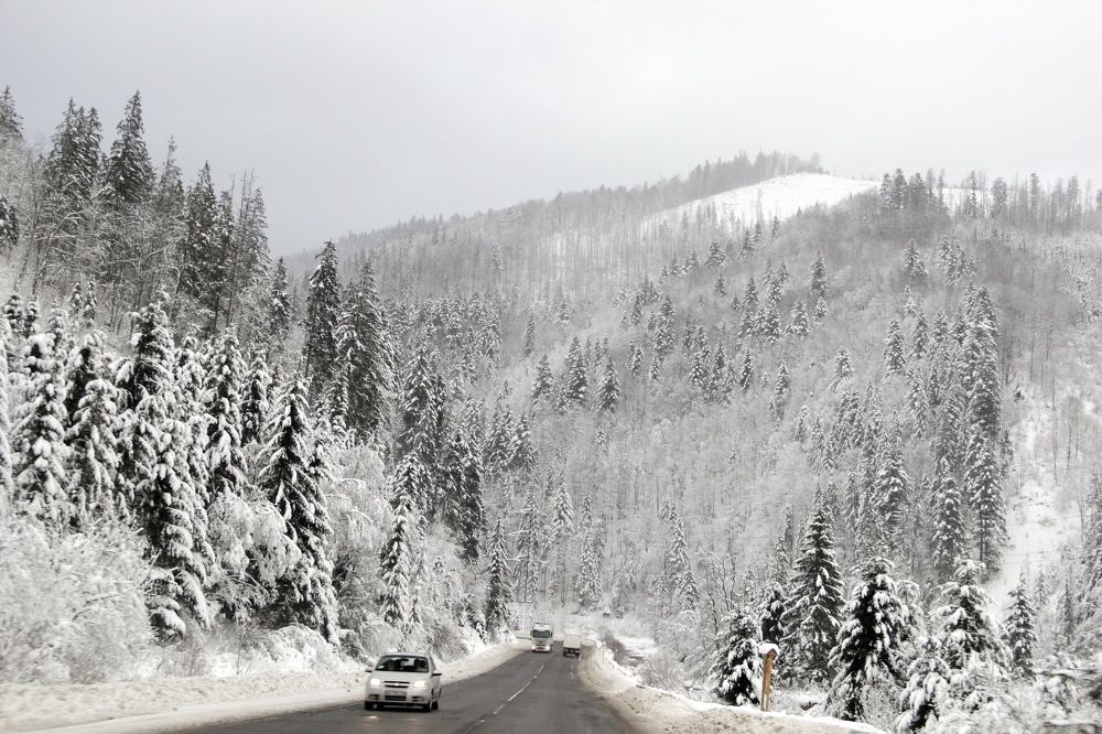 Тяжелый подъем. Карпаты.