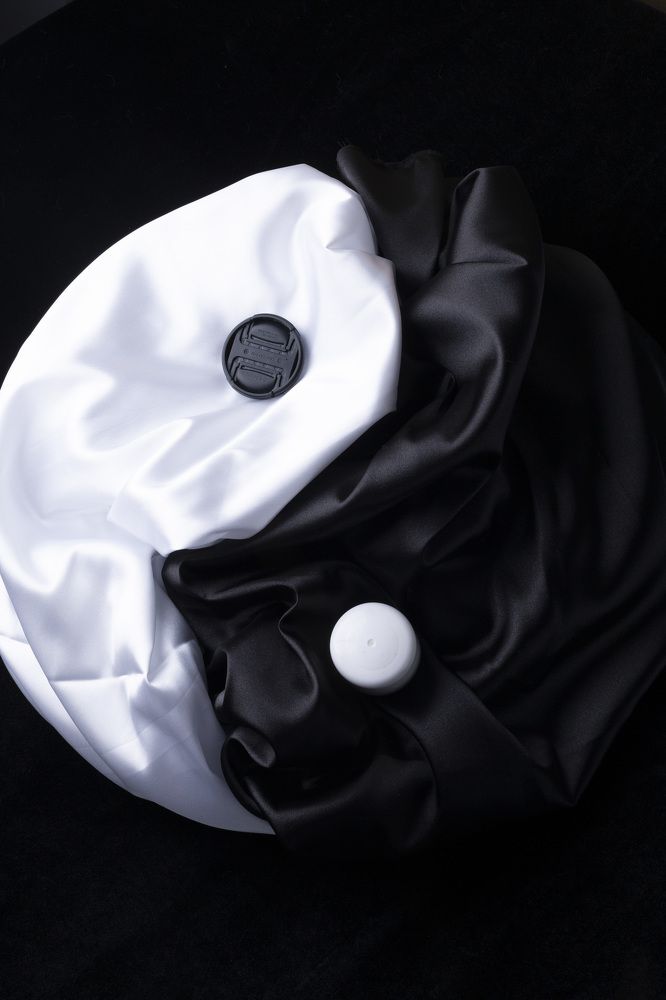 black and white fabric