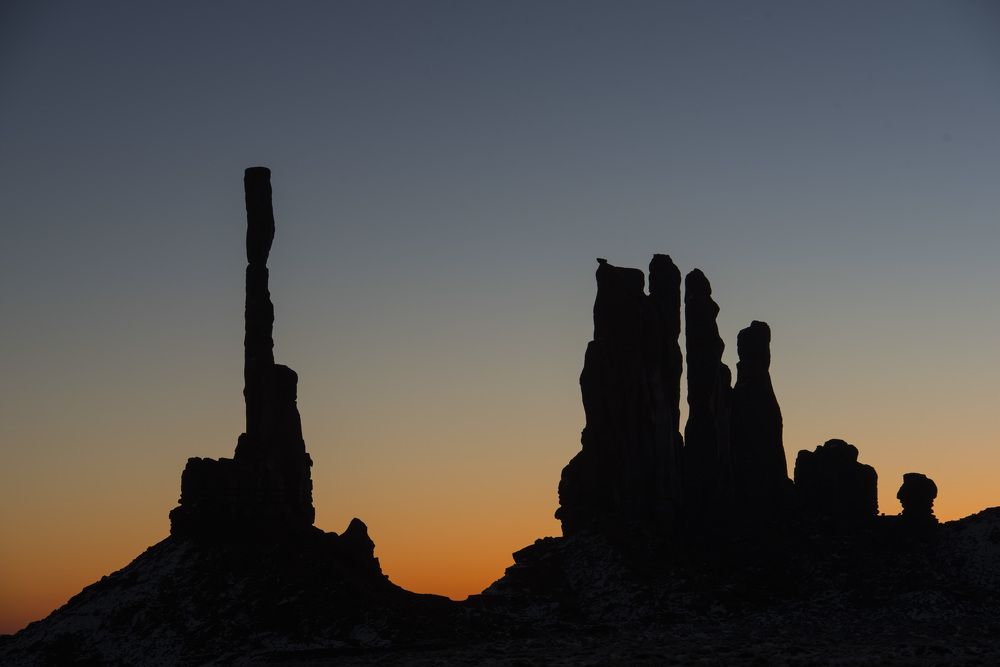 "Тотемные столбы", Долина Монументов, Аризона