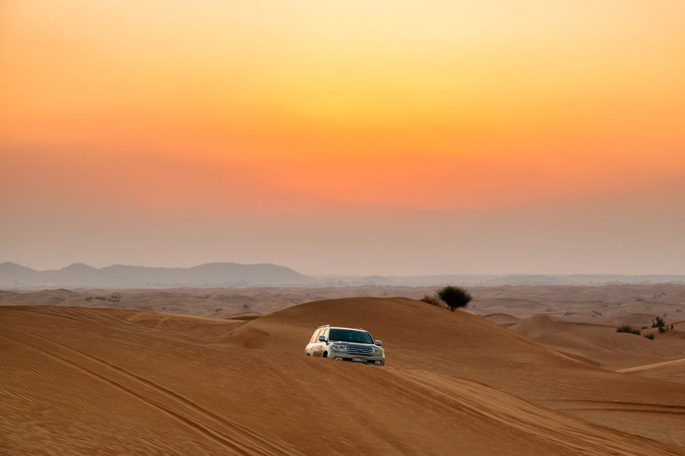 Dune Bashing in Dubai.