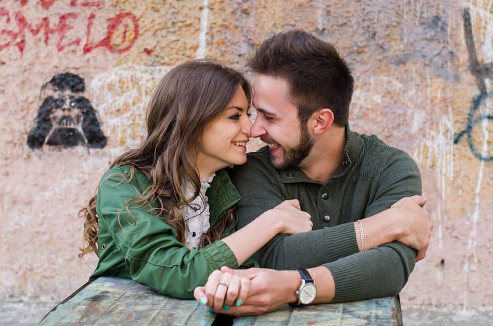 Smiling couple