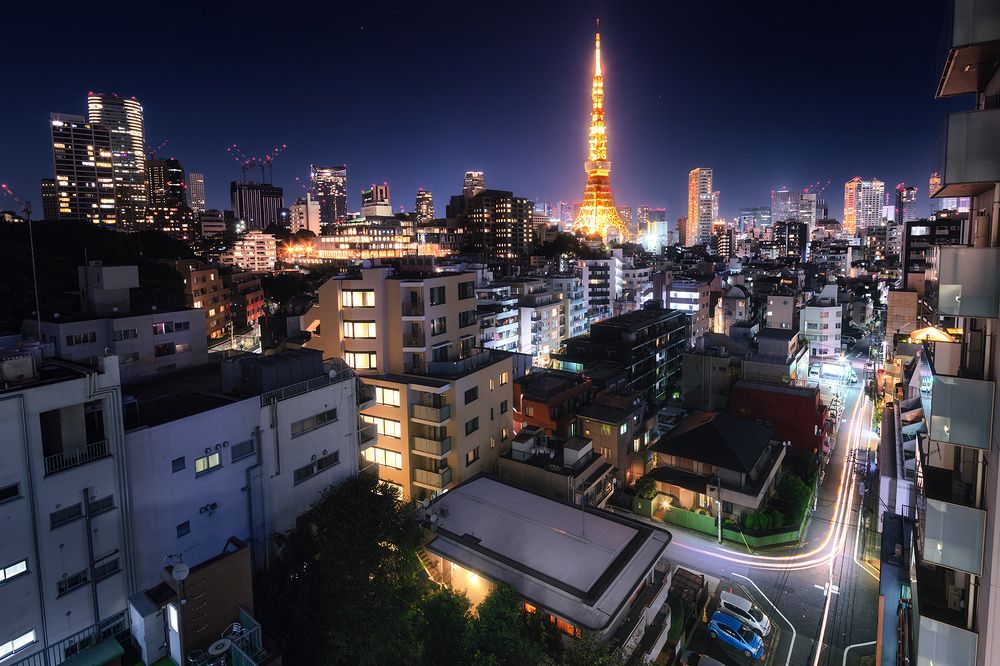 Night flames of Tokyo