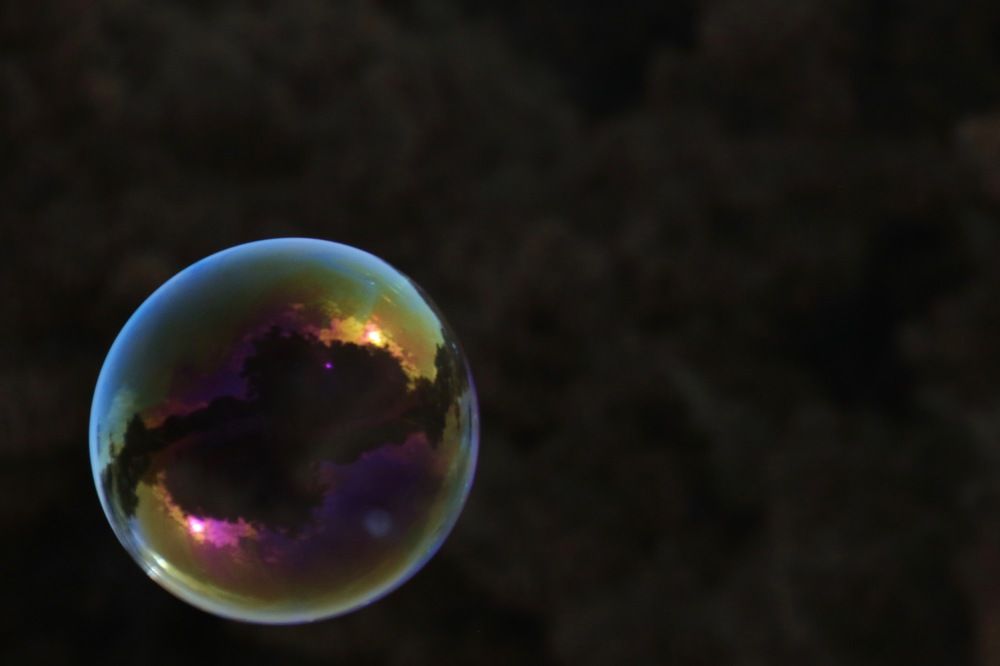 OUR EARTH A BUBBLE IN SPACE