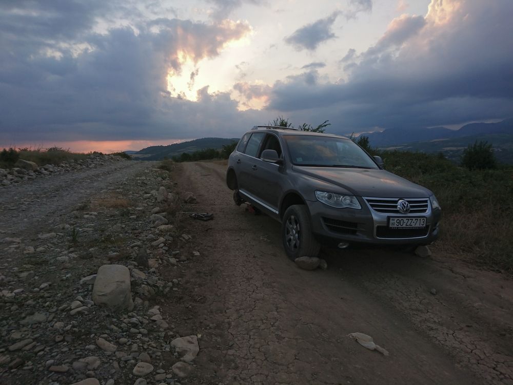 без запаски в горах...