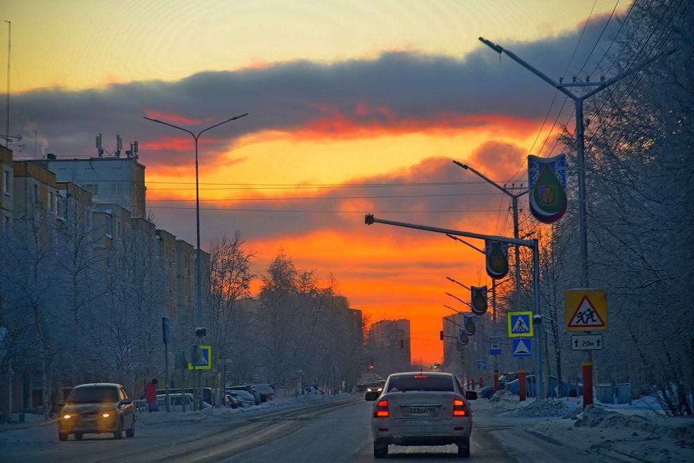 1 день зимы. г.Когалым ХМАО-Югра