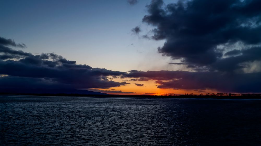 Закат на Амуре