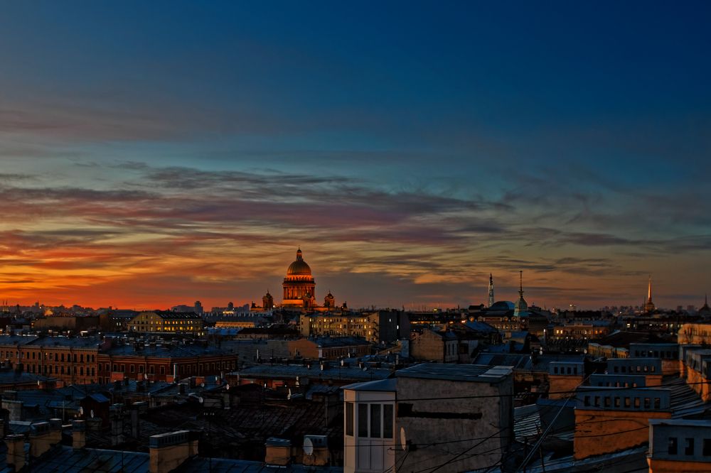 Закат над Санкт-Петербургом