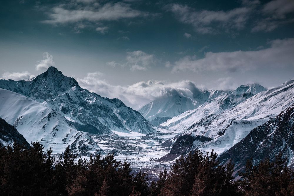 Mountains in Kazbegi