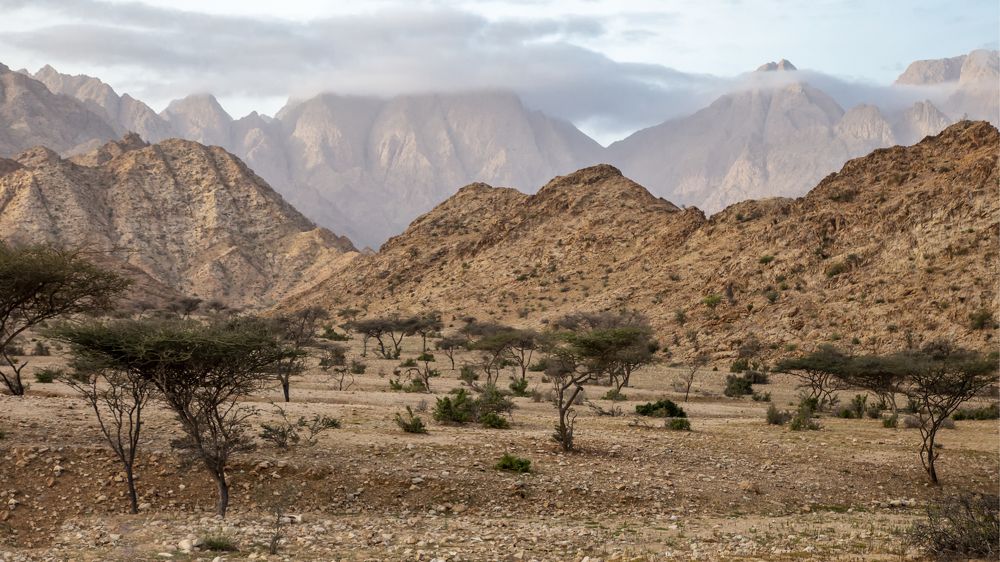 Alba Mountain and Clouds