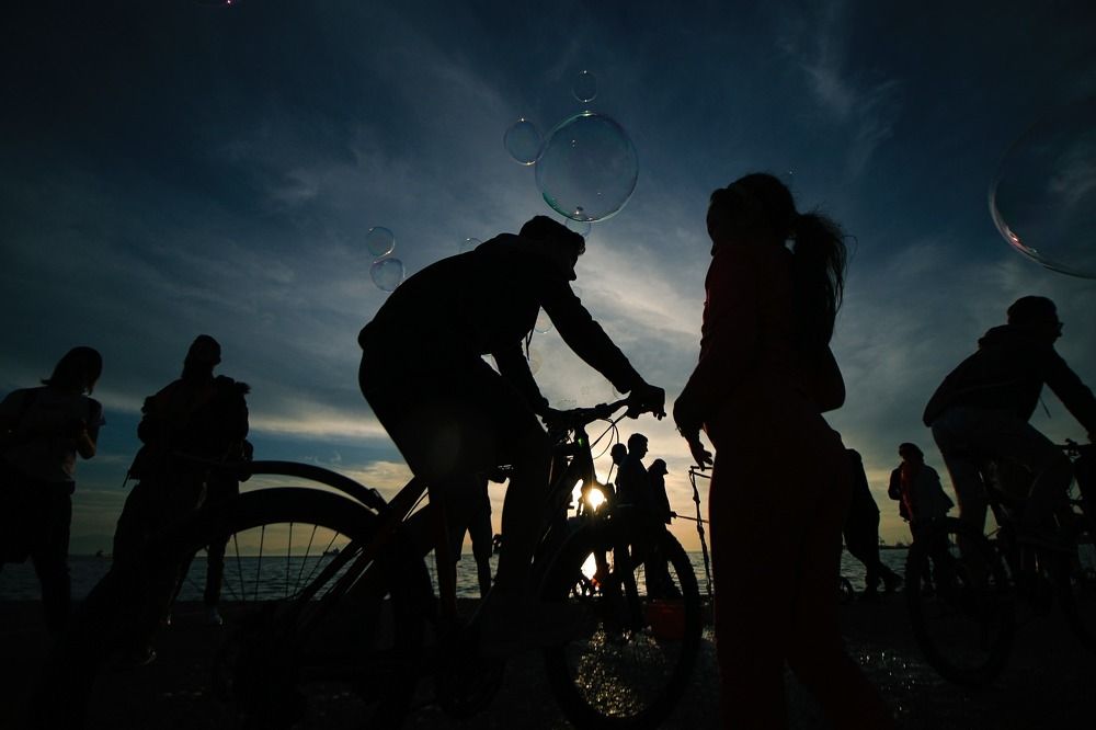 Sunset bike