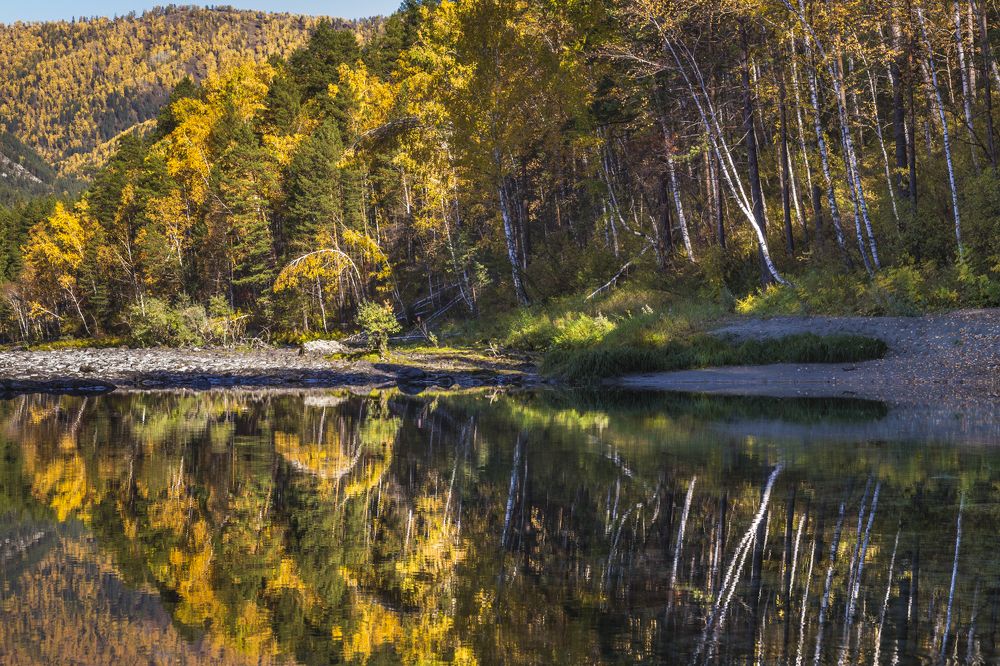 Голубые озера - глаза Катуни. Отражение