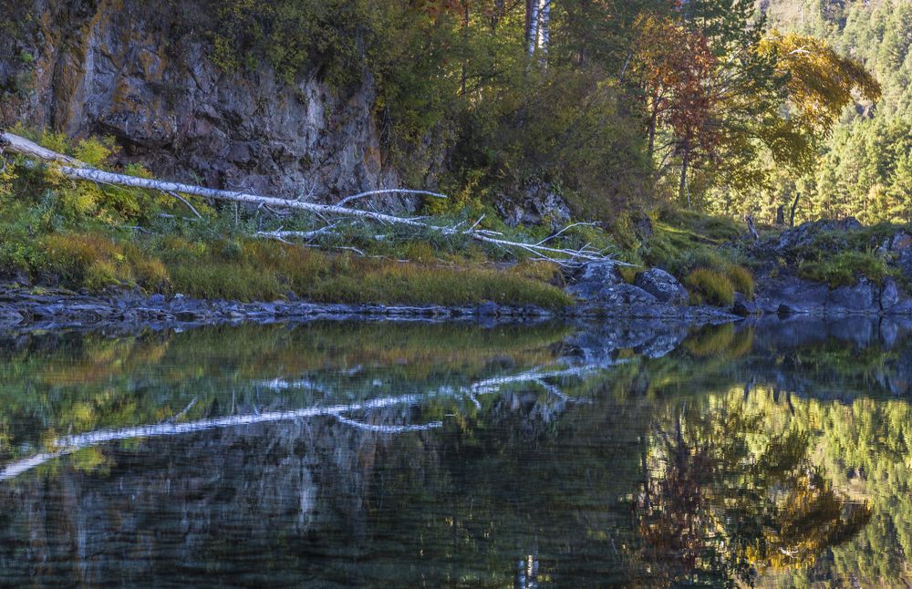 Голубые озера - глаза Катуни. Отражение