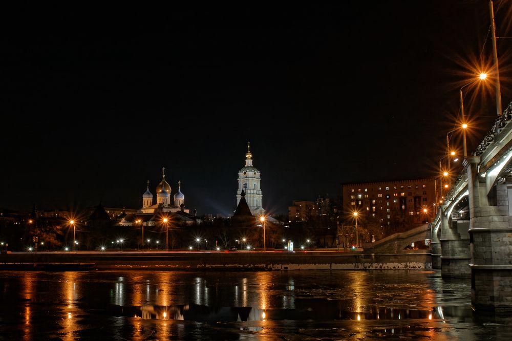 Вид на Новоспасский монастырь