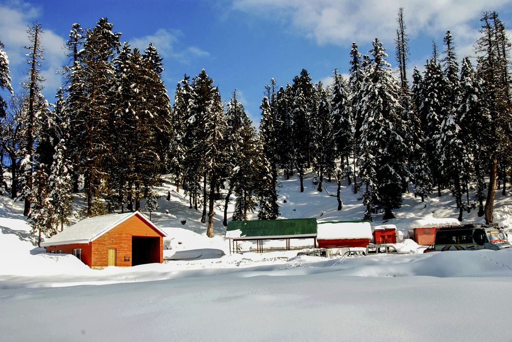 Snow clad Gulmarg