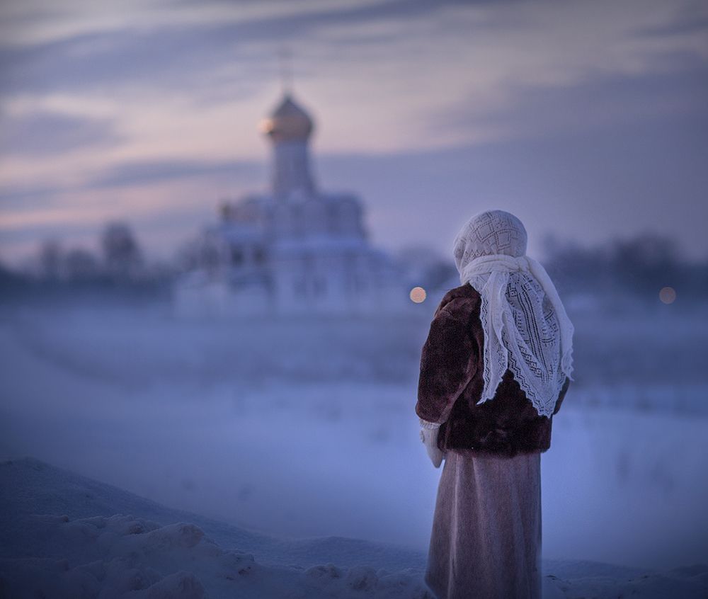 Храм на закате