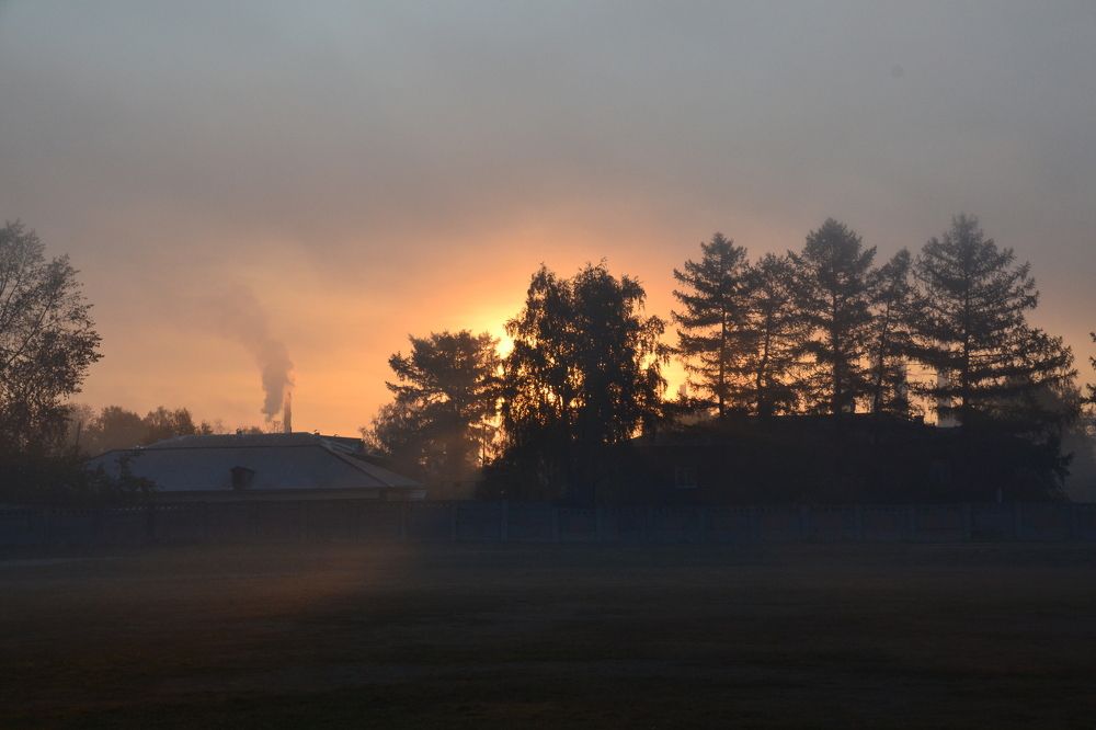 Туманное утро в Серове