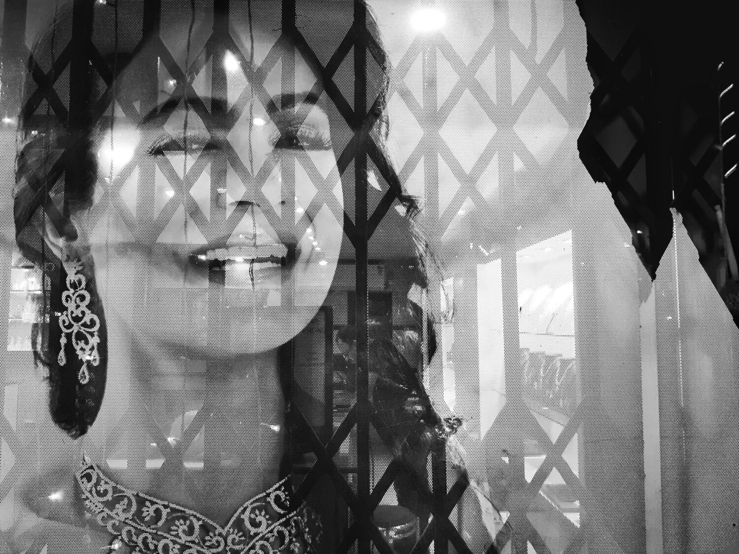 Caged bird.