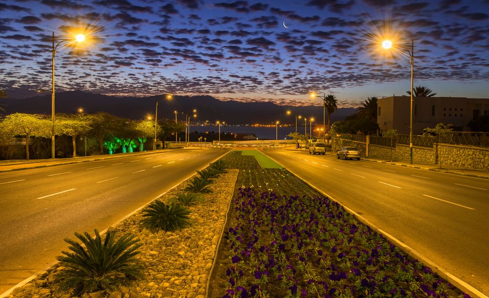 Street running to the Red Sea
