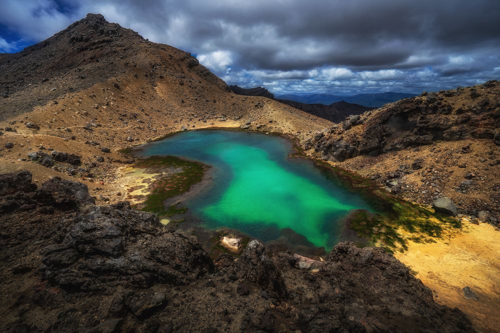 One small volcanic lake