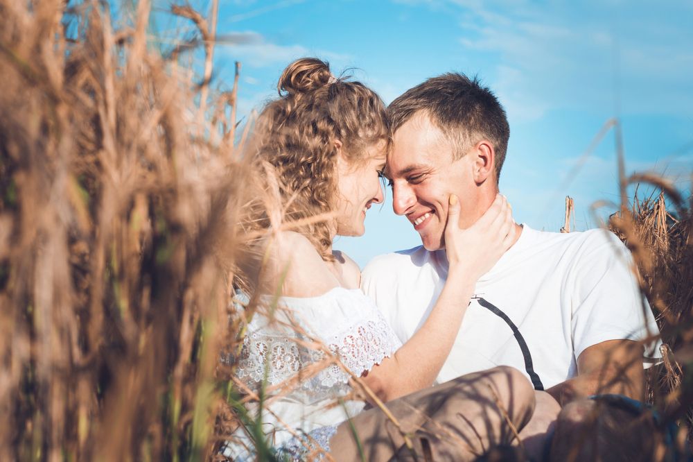 любовь в колосках пшеницы