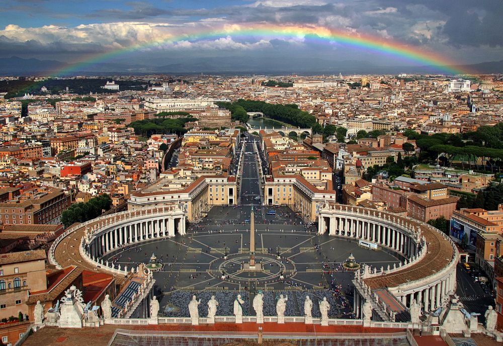 Rainbow over Rome