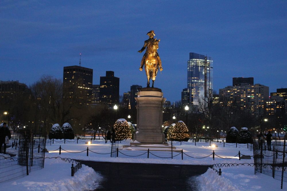 Wintery George Washington