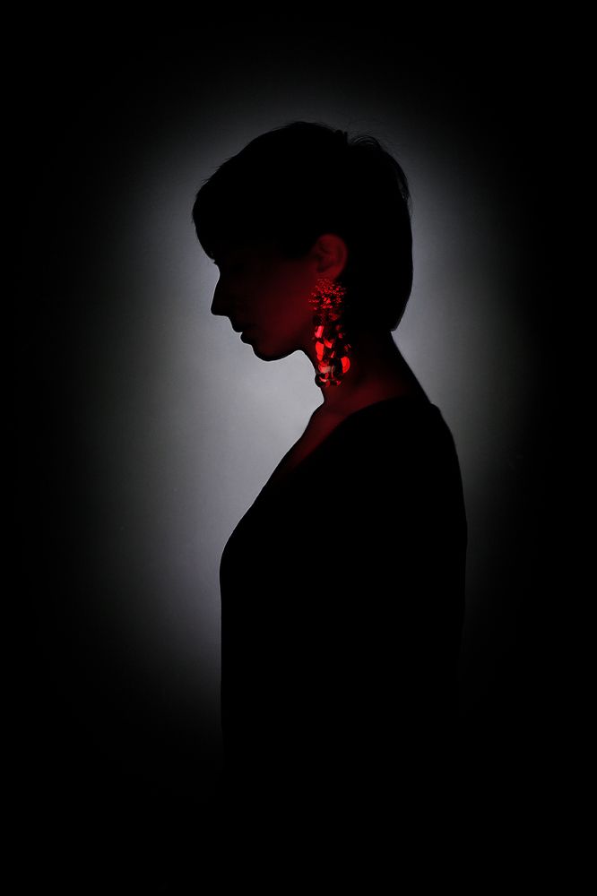 Красная сережка