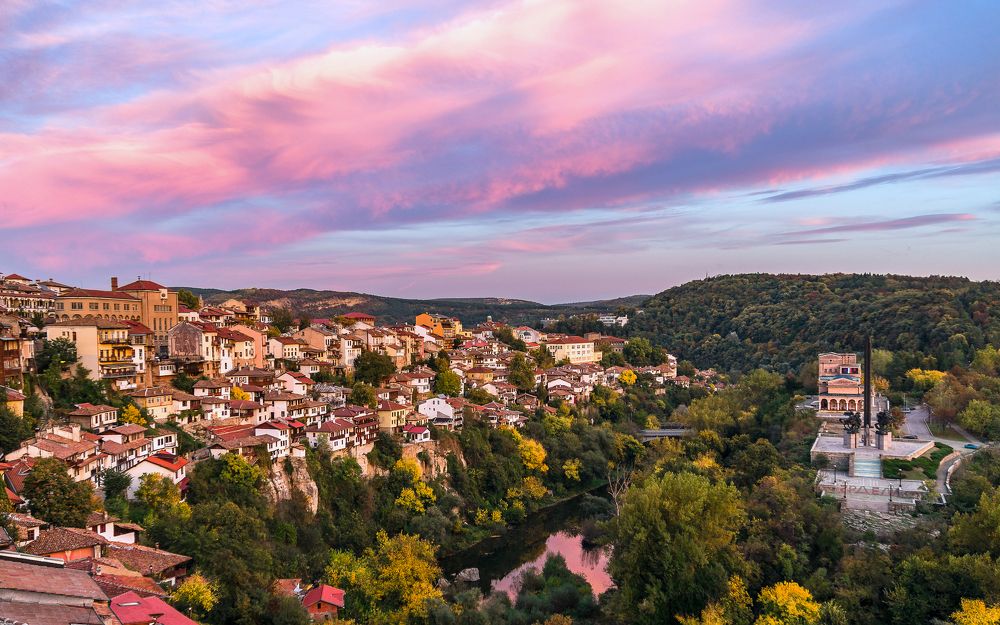 Sunset over Veliko Tarnovo