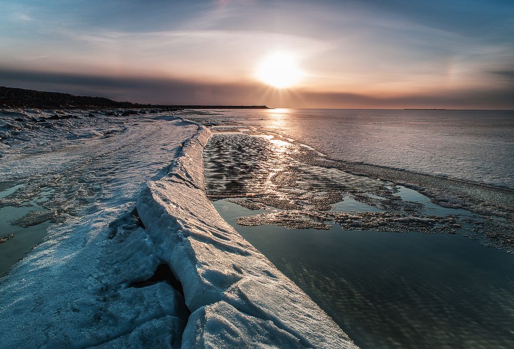 Закат на финском заливе