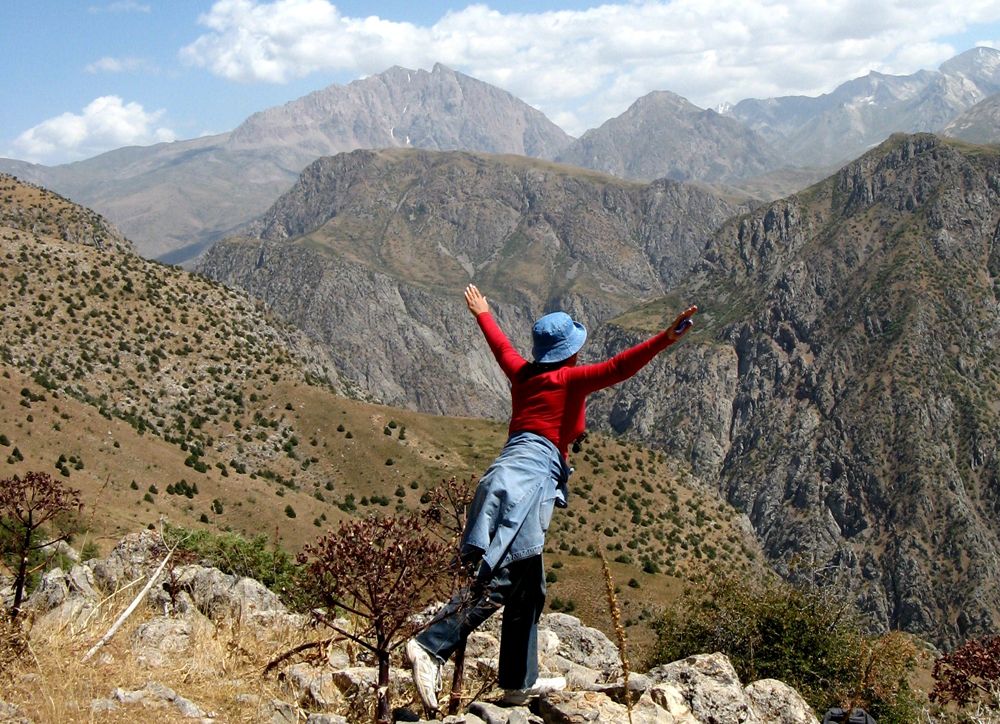 Как взлетают птицы. Зеравшанский хребет, Узбекистан