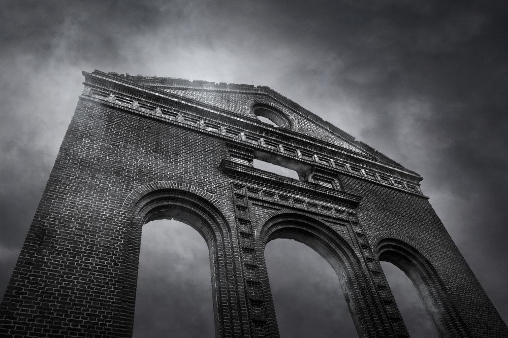 Сгоревшая кирха.