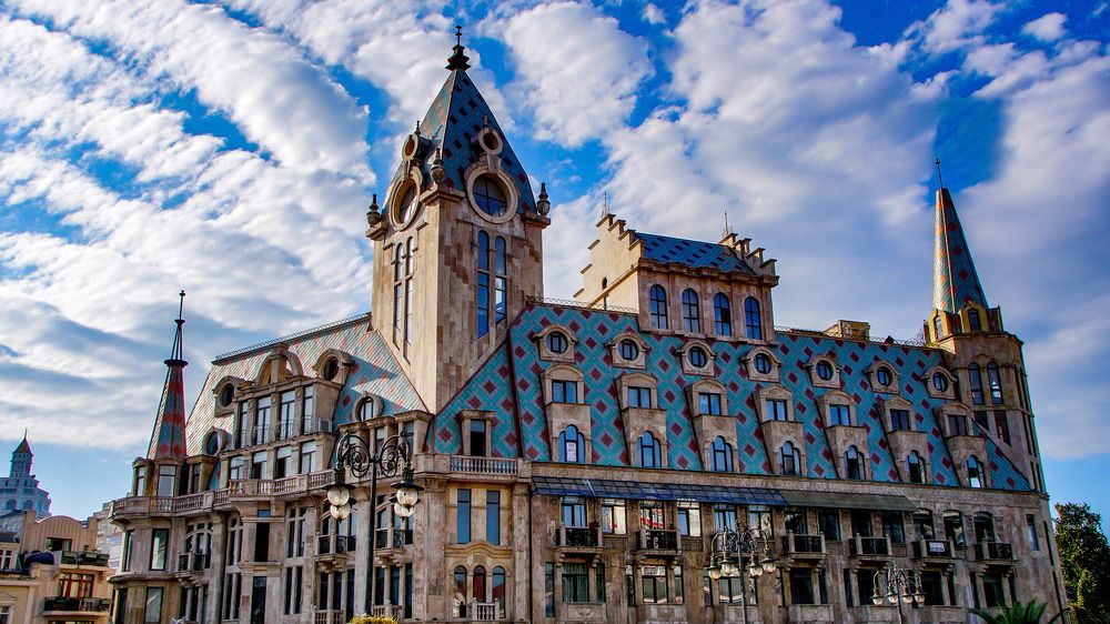Building in Batumi/Georgia/Europe in the Gothic style