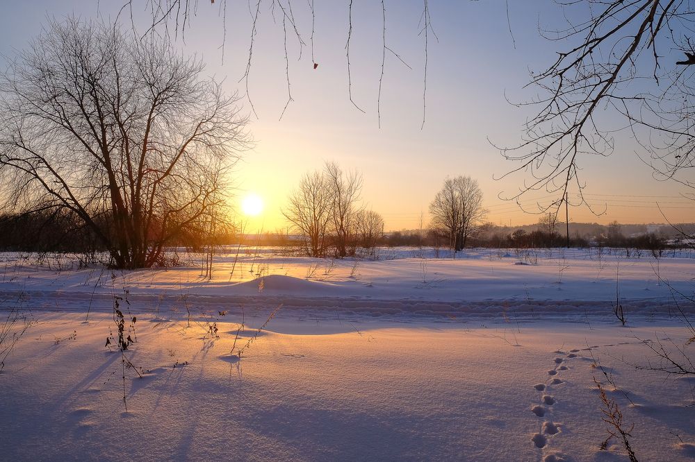 зимний закат