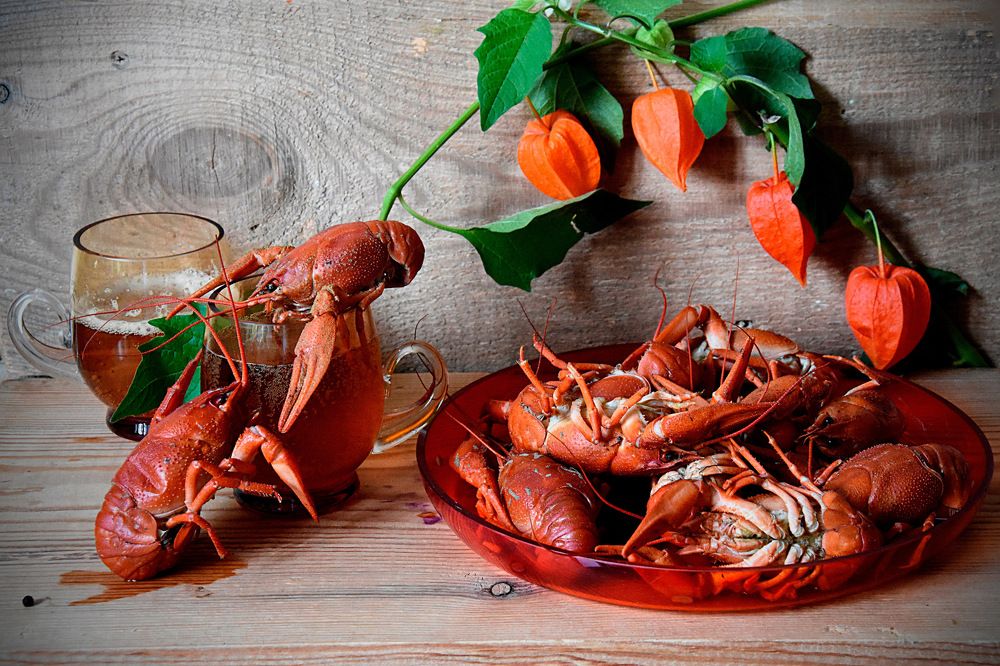 Раки с пивом