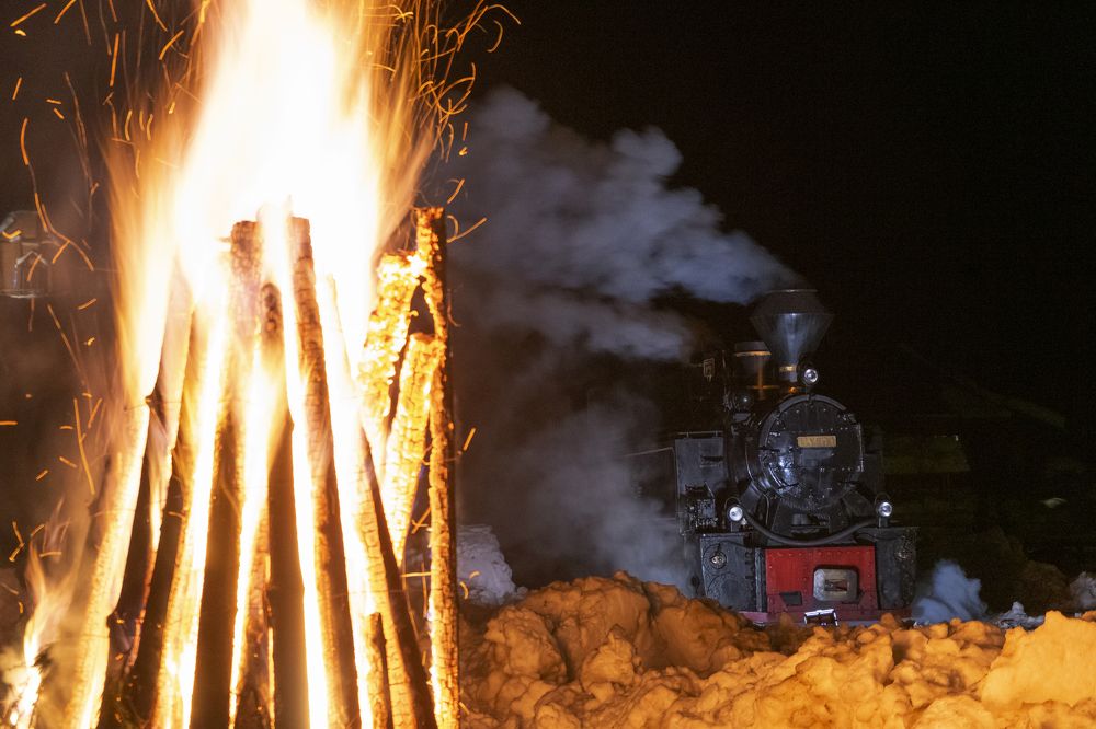 Steam Train Fire