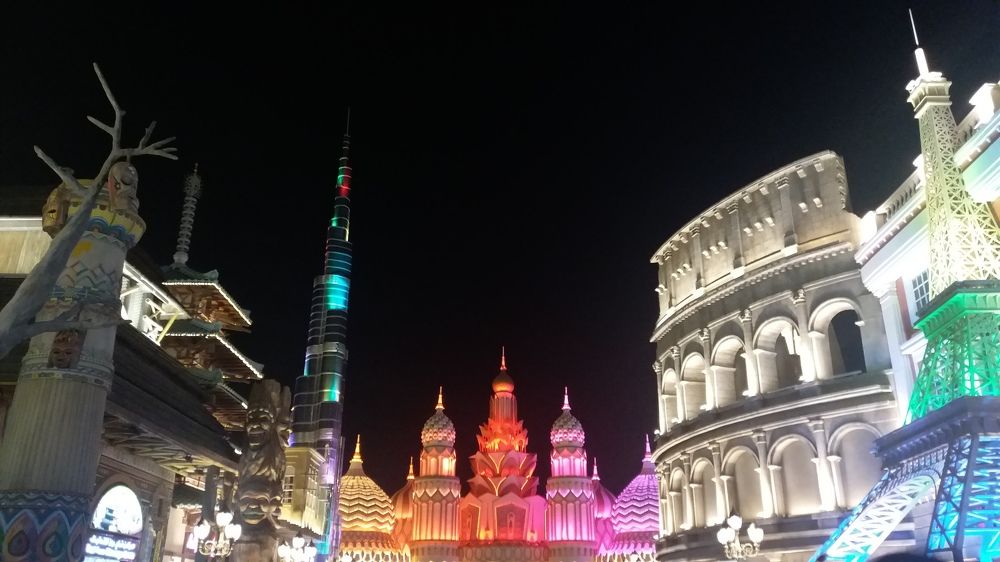 Gloval village view, Dubai