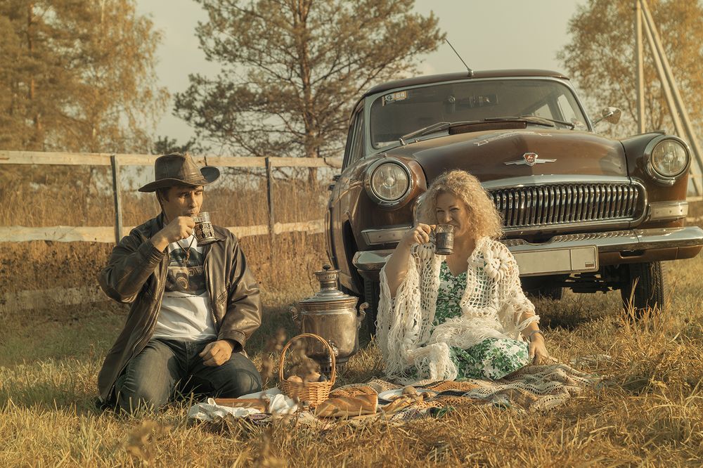 Пикник в стиле ретро